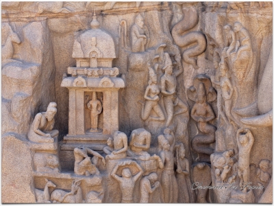 Descent of the Ganges is a monument at Mamallapuram
